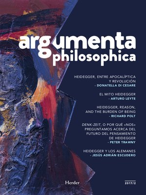 cover image of Argumenta philosophica 2017/2